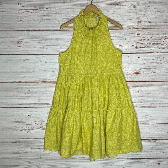 Joie Carlo Sleeveless Dress in Soft Citrus Sz L - Picture 5 of 14
